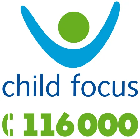 Logo de Child Focus avec numéro de téléphone